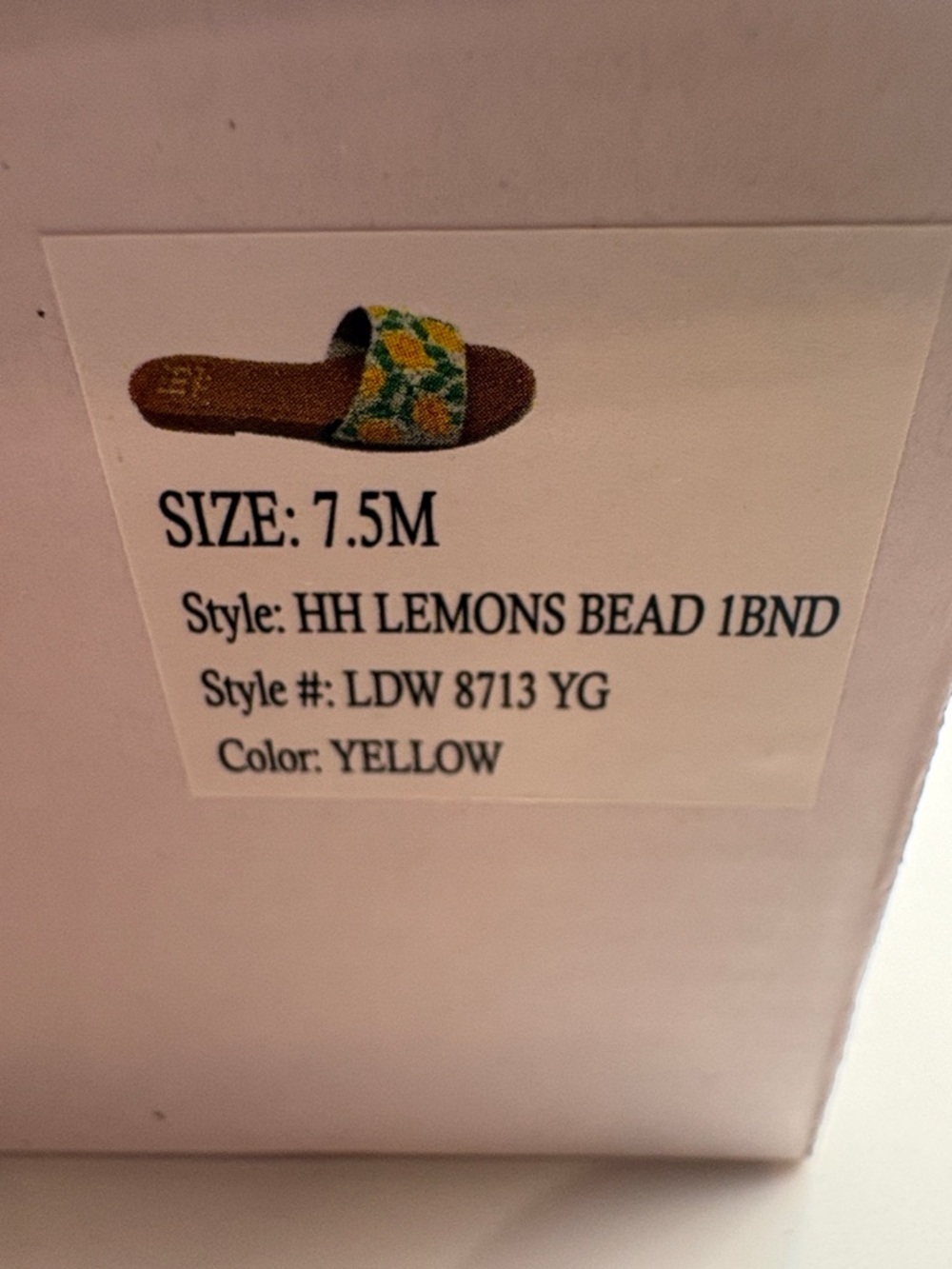 Haute Hippie Yellow, Green and White Beaded Slide Sandals - Picture 6 of 7